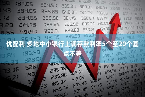 优配利 多地中小银行上调存款利率5个至20个基点不等